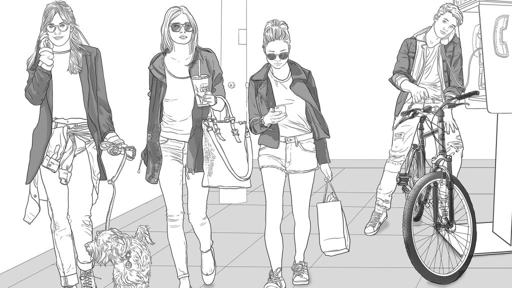 rough de Corinne Nicolaou - Agence roughman Storyboarder Mil-pat