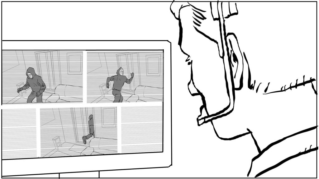 Storyboard Homiris n°2 Bruno Tesse • Agence Mil-pat Roughmen & Illustrateurs