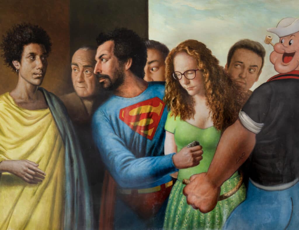 Illustration copiste letellier superman agence roughman illustrateur mil pat