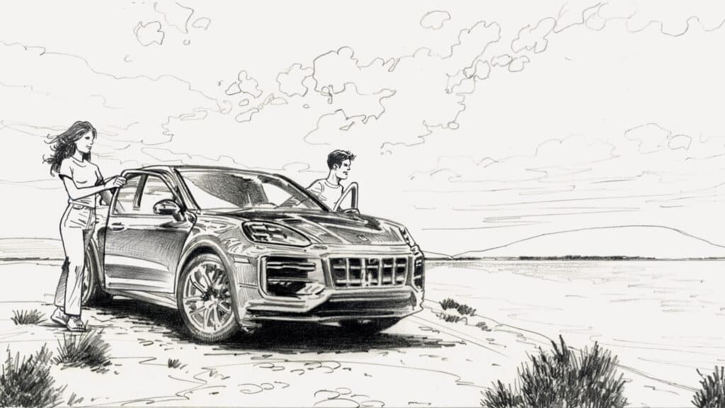 roughs renaud garreta porsche 2 agence roughman illustrateur mil pat