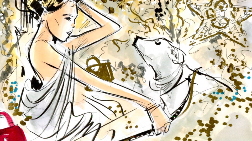 Storyboard fred peltier dior bag 1 agence roughman illustrateur mil pat