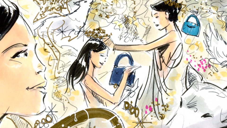 Storyboard fred peltier dior bag 6 agence roughman illustrateur mil pat