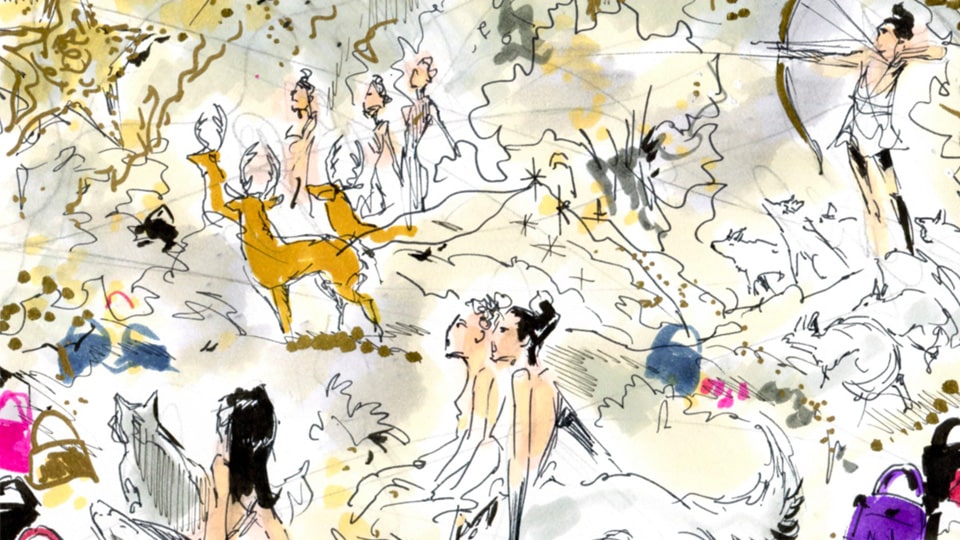 Storyboard fred peltier dior bag 9 agence roughman illustrateur mil pat
