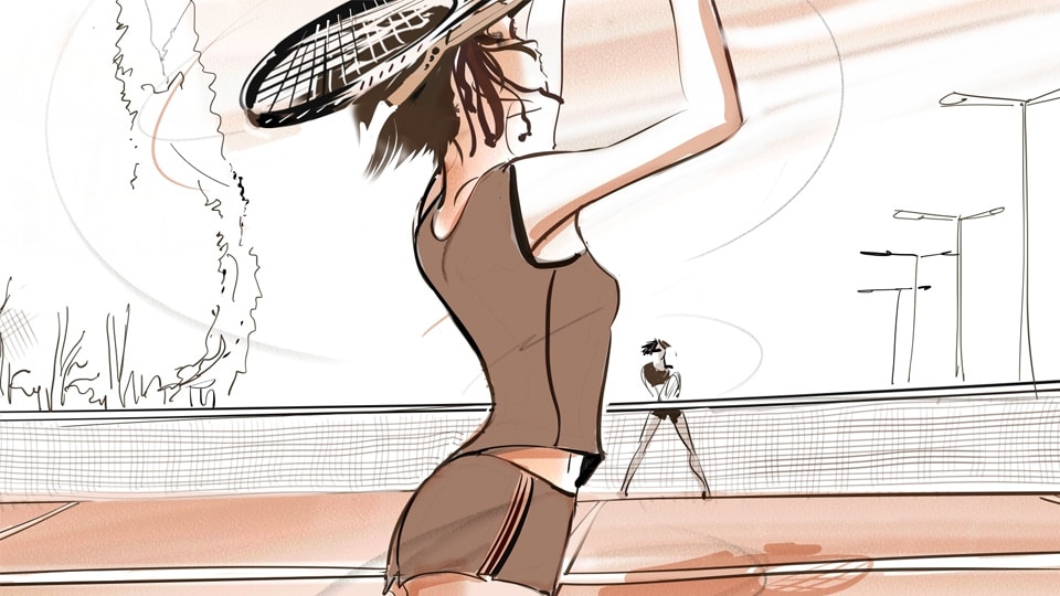Storyboard pierre roux decathlon 10 agence roughman illustrateur mil pat