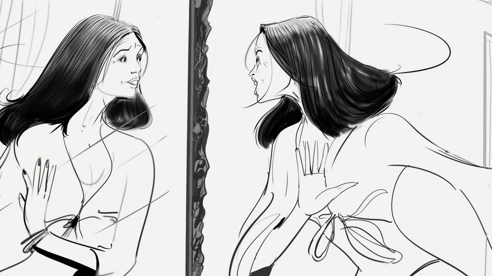 Storyboard pierre roux loreal 02 agence roughman illustrateur mil pat