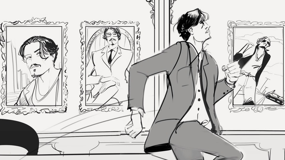 Storyboard pierre roux loreal 05 agence roughman illustrateur mil pat