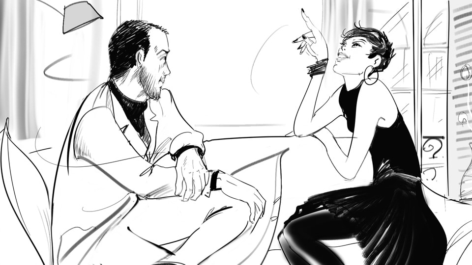 Storyboard pierre roux mode beaute 04 agence roughman illustrateur mil pat