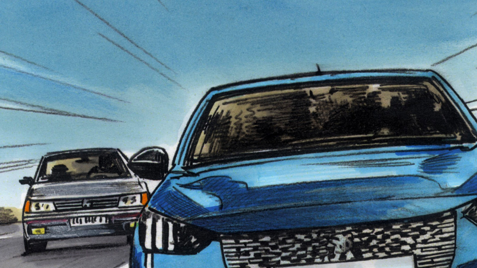storyboard renaud garreta peugeot 09 agence roughman illustrateur mil pat