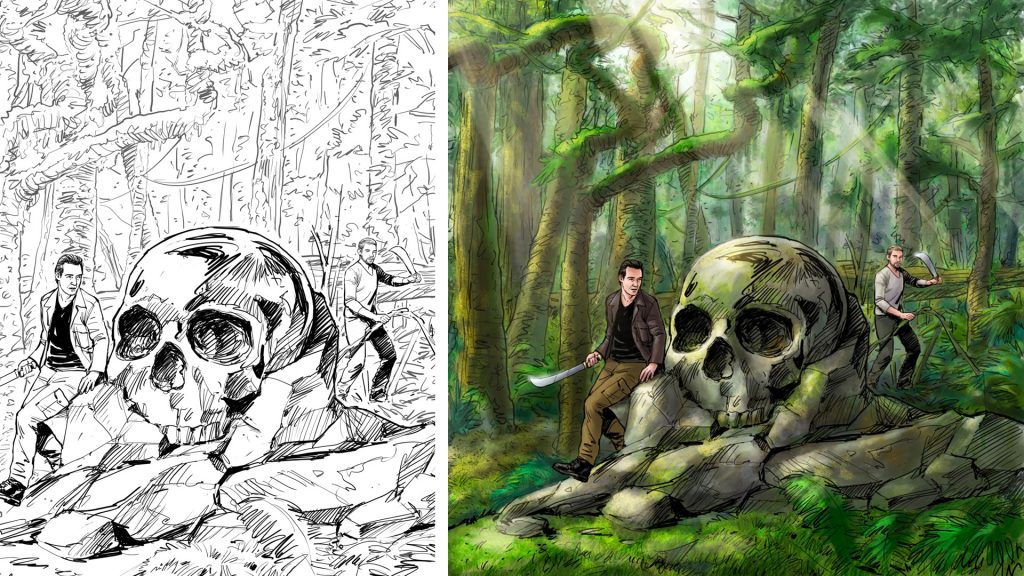 colorisation indianajohns sylvie agence milpat Agence illustrateur roughmen Mil Pat