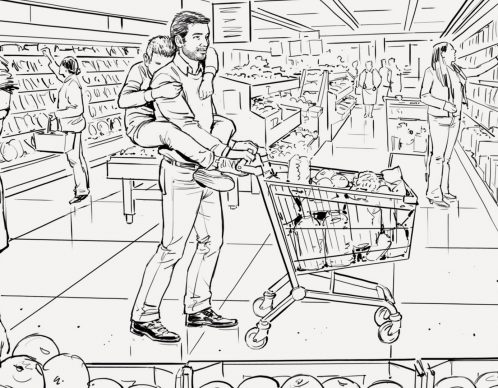 Rough auchan fred rochambeau agence illustrateurs roughmen mil pat