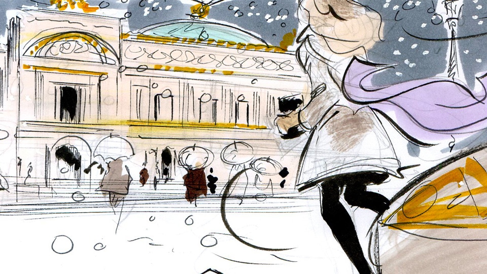 Storyboard fred peltier chanel 02 agence illustrateurs roughmen mil pat