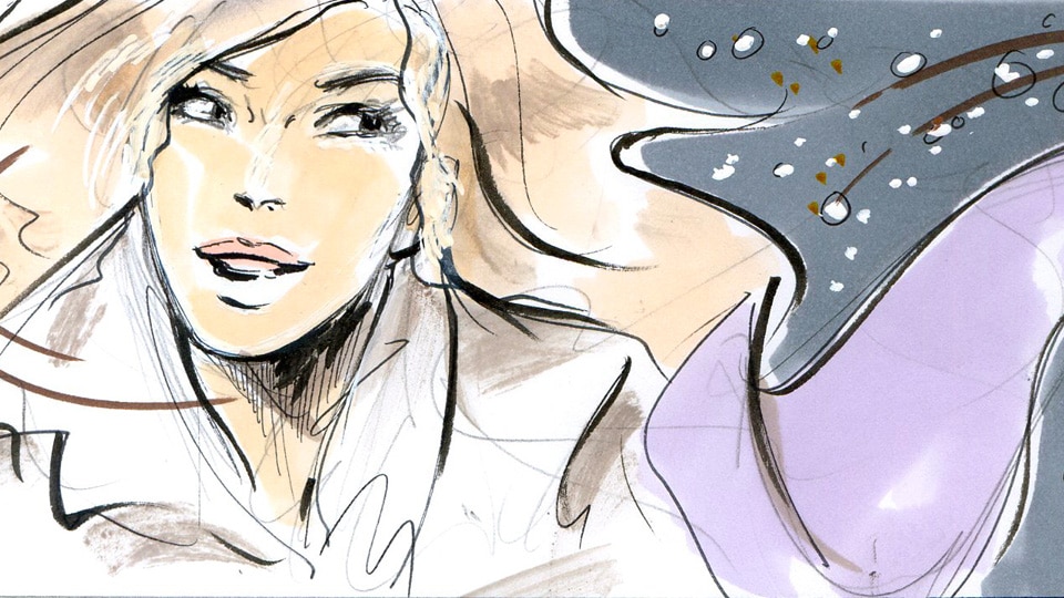 Storyboard fred peltier chanel 03 agence illustrateurs roughmen mil pat