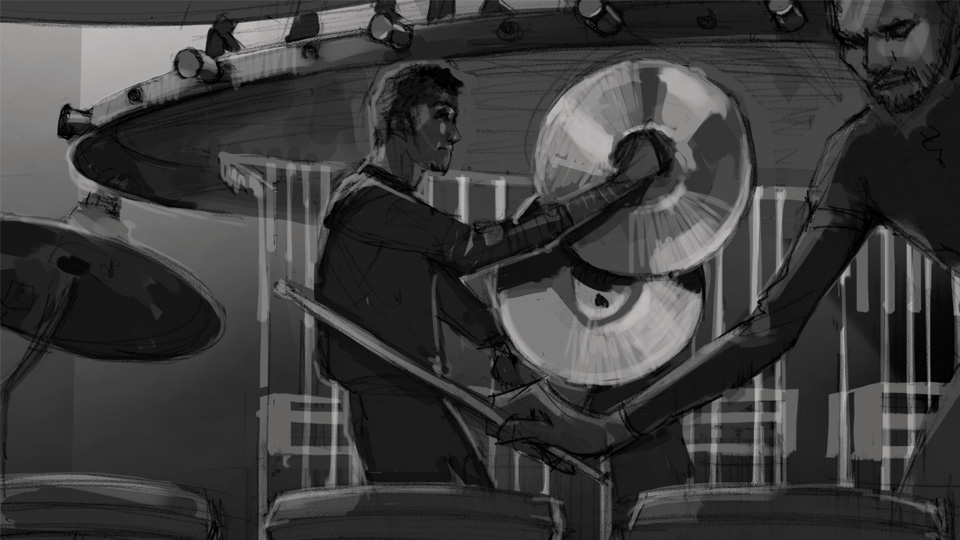 Storyboard max carnevale jaeger lecoultre 02 agence illustrateurs roughmen mil pat