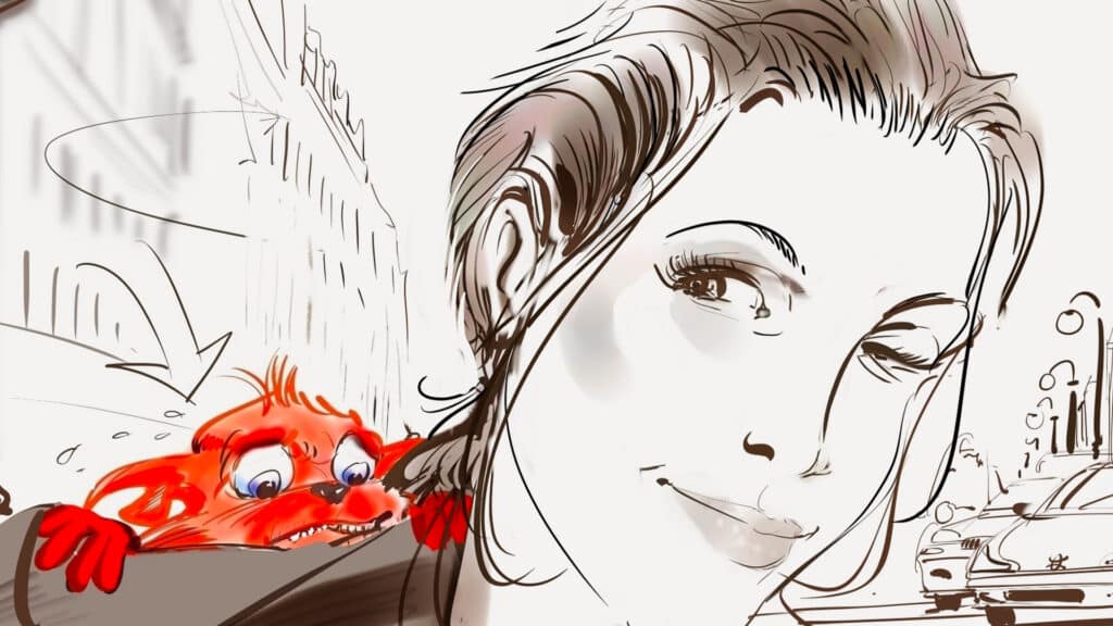Storyboard pierre roux strepsil 05 • agence roughman illustrateur mil pat