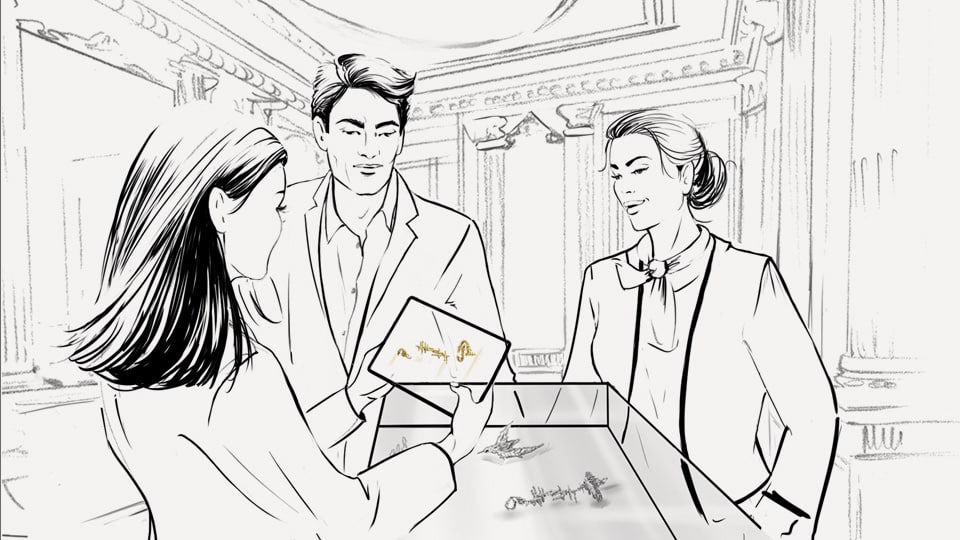 storyboard helene metivet chaumet 02 agence roughman illustrateur mil pat