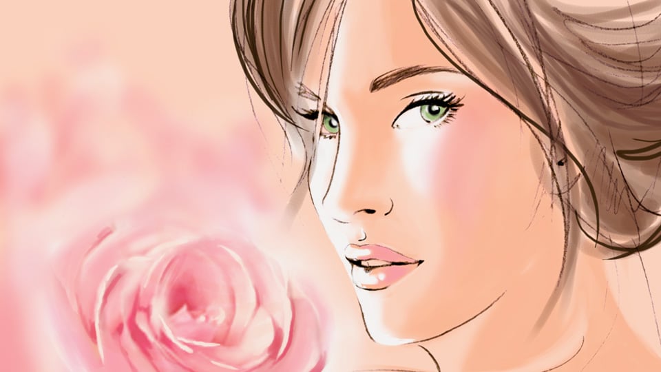 Storyboard helene metivet lancome 01 agence roughman illustrateur mil pat
