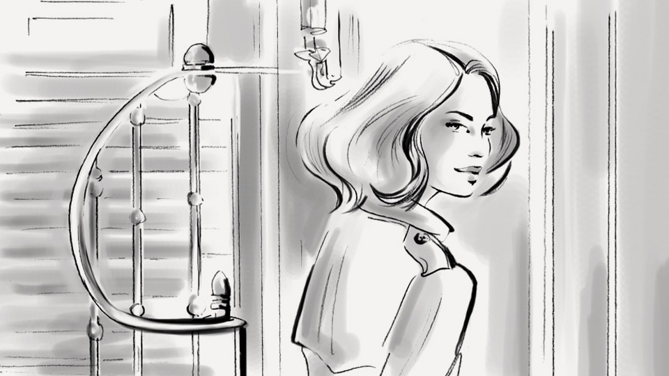 Storyboard helene montivet nina ricci 02 agence roughman illustrateur mil pat