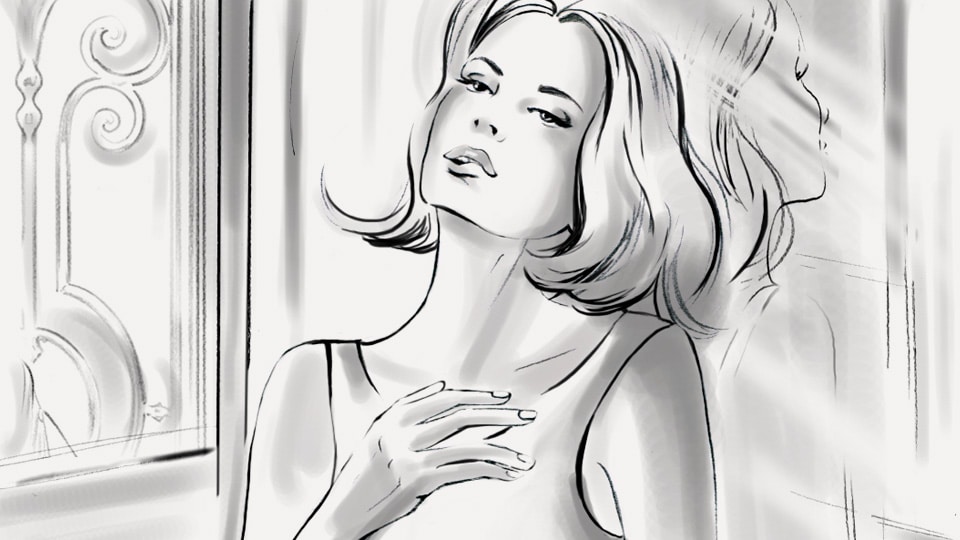 Storyboard helene montivet nina ricci 04 agence roughman illustrateur mil pat