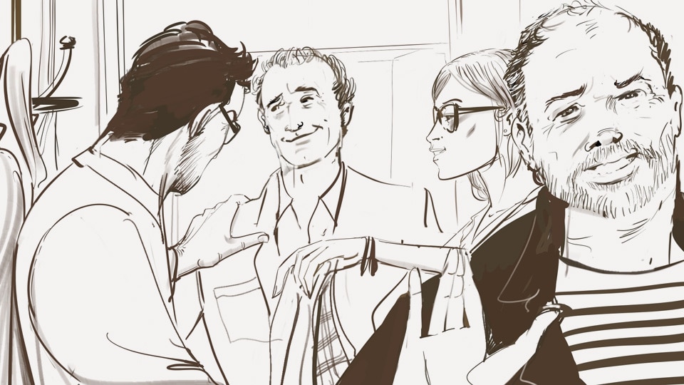 Storyboard pierre roux panzani 04 agence roughman illustrateur mil pat