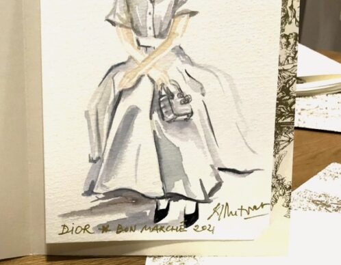 illustration helene metivet dior live painting 1 agence roughman illustrateur mil pat