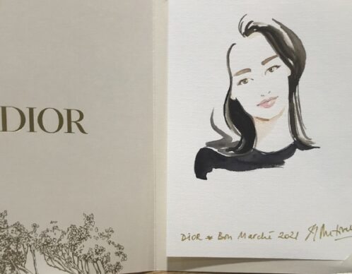 illustration helene metivet dior live painting 4 agence roughman illustrateur mil pat