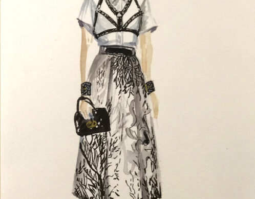 illustration helene metivet dior live painting 9 agence roughman illustrateur mil pat