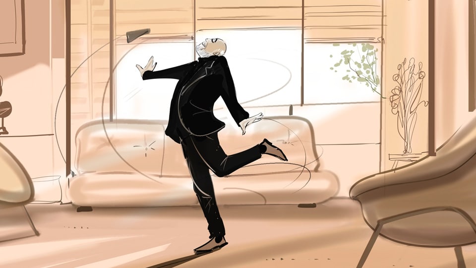Storyboard pierre roux carte noire 03 agence roughman illustrateur mil pat