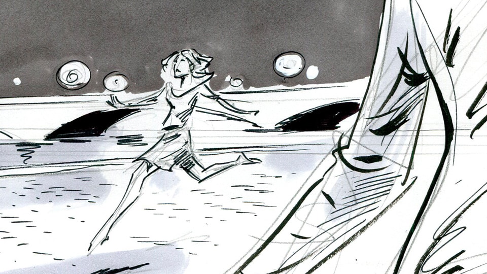 Storyboard fred peltier dior 06 agence roughman illustrateur mil pat