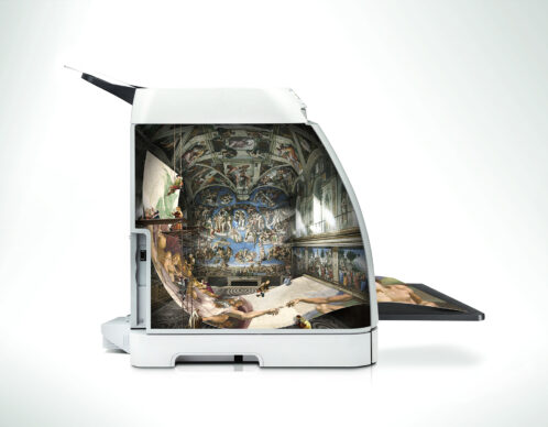 Photomontage aliaspauline hewlett packard agence roughman illustrateur mil pat