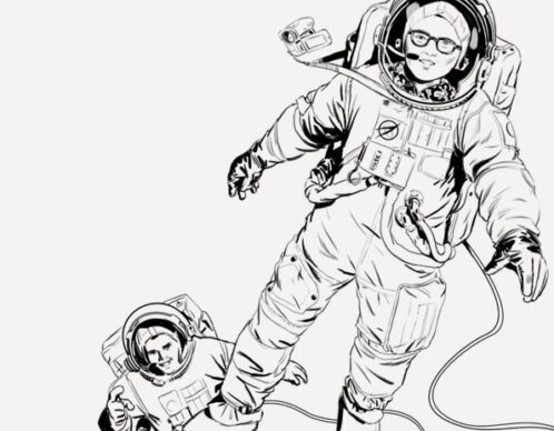 Rough christophe bekret astronaute agence roughman illustrateur mil pat