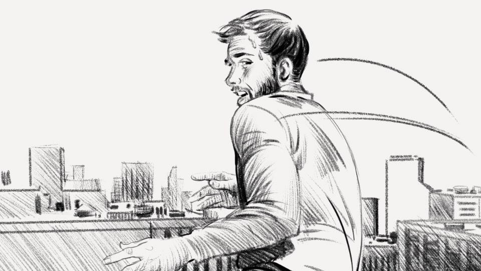 Storyboard christophe bekret axa 07 agence roughman illustrateur mil pat