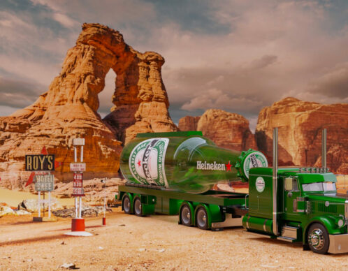 Photomontage orga ia heineken 2 agence roughman illustrateur mil pat