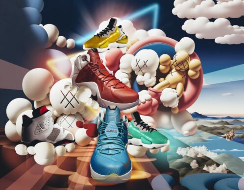 Photomontage orga ia sneackers agence roughman illustrateur mil pat
