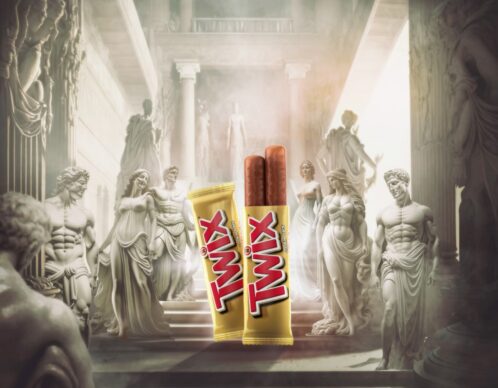 Photomontage orga ia twix agence roughman illustrateur mil pat