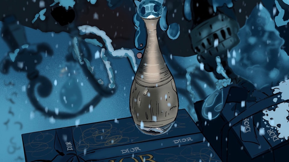 storyboard victoria grenier dior 06 agence roughman illustrateur mil pat