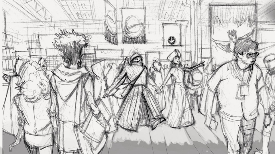 Storyboard max carnevale canal 05 agence roughman illustrateur mil pat