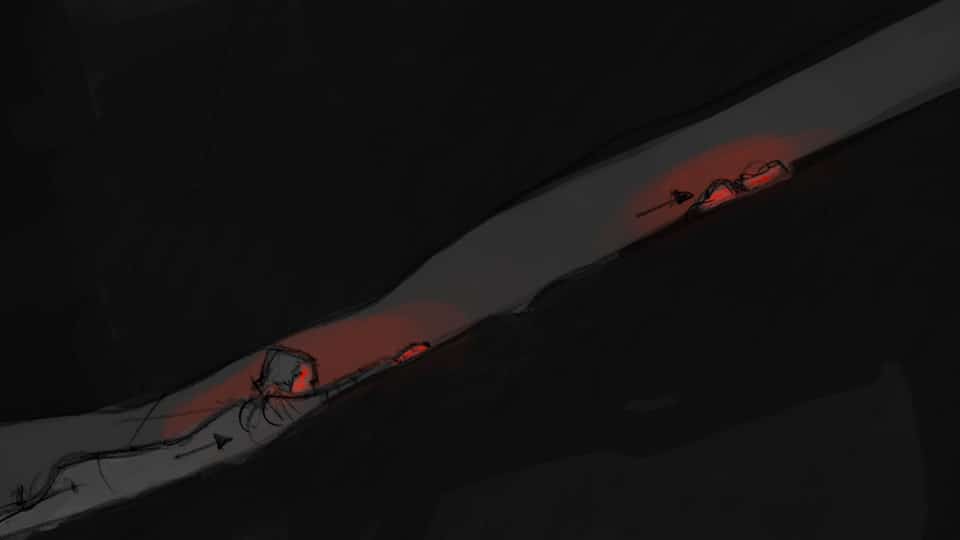 storyboard max carnevale la montagne le film 3 agence roughman illustrateur mil pat