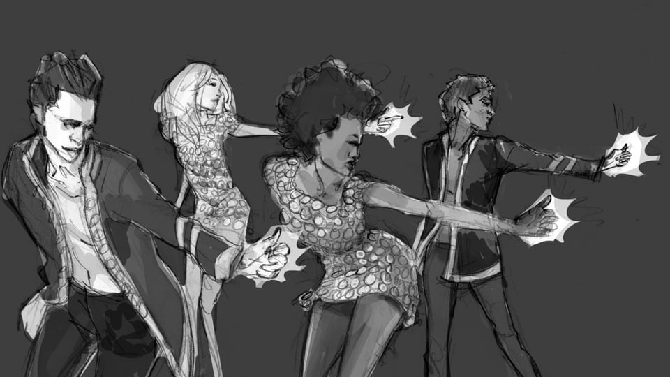 storyboard max carnevale paco rabanne 02 agence roughman illustrateur mil pat