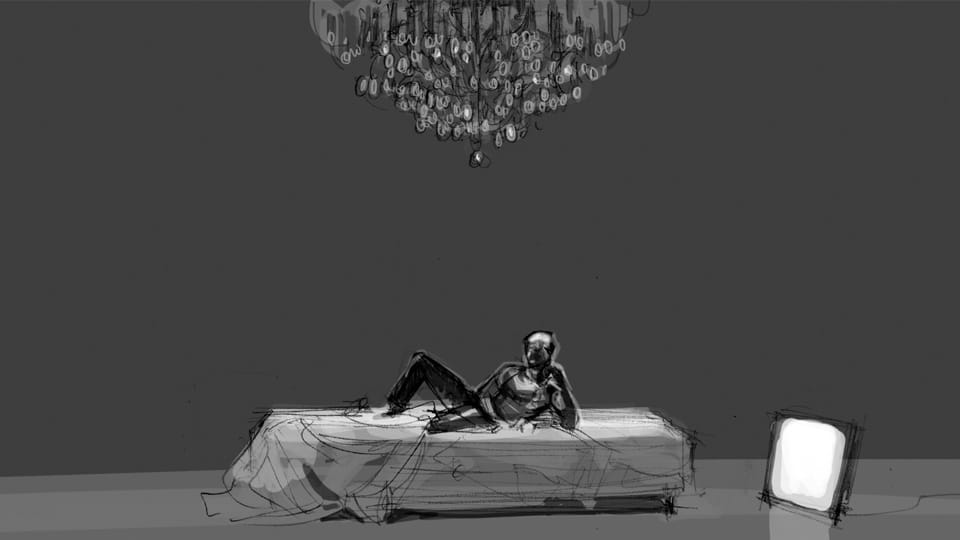 storyboard max carnevale paco rabanne 04 agence roughman illustrateur mil pat