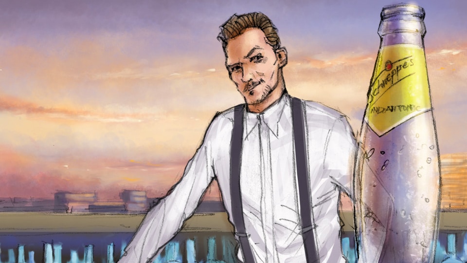 Storyboard max carnevale schweppes 03 agence roughman illustrateur mil pat