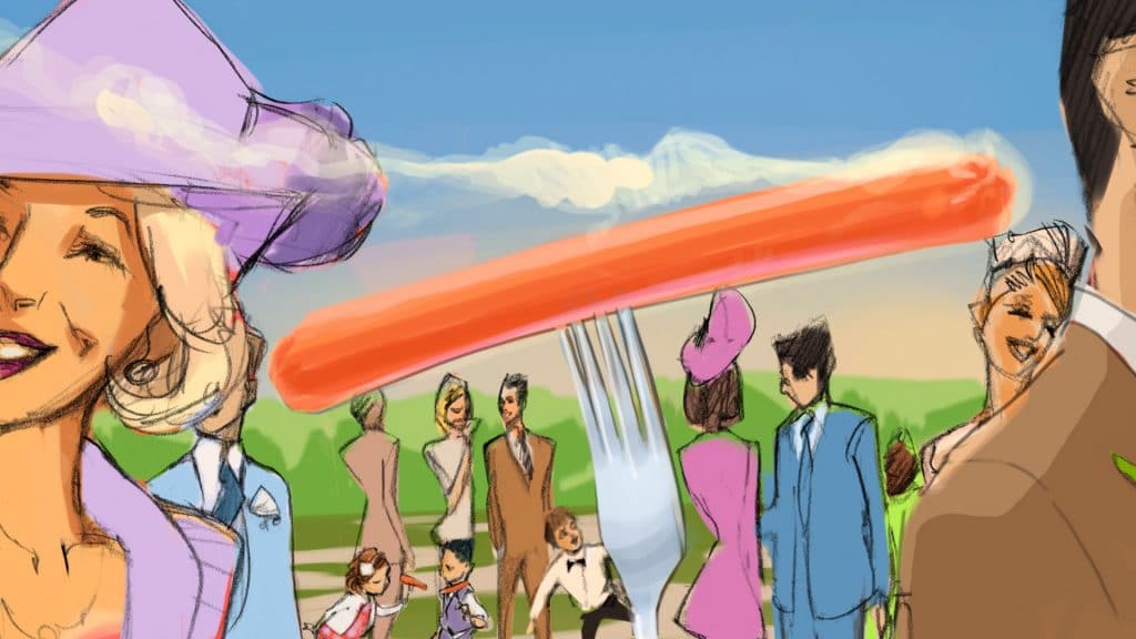 storyboard Knacki 07 maxcarnevale agence milpat Agence illustrateur roughmen Mil Pat