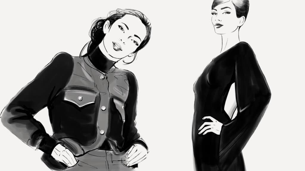 Roughs helene metivet armani 3 agence roughman illustrateur mil pat