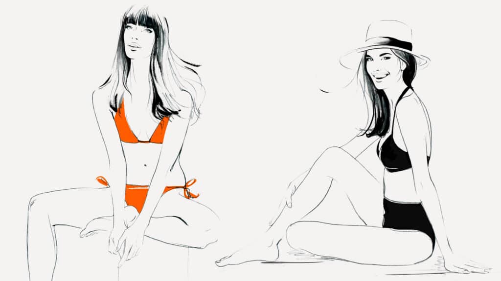 Roughs helene metivet lila maillot agence roughman illustrateur mil pat