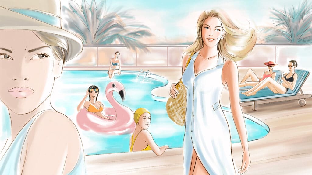 Roughs helene metivet omnivit piscine agence roughman illustrateur mil pat