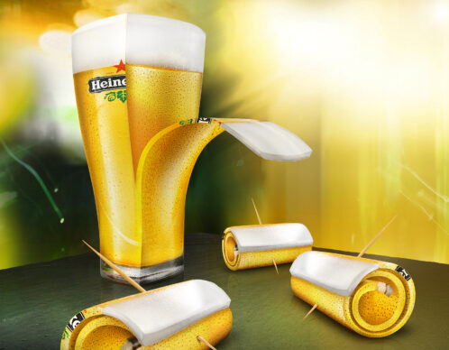 Abstract green lights