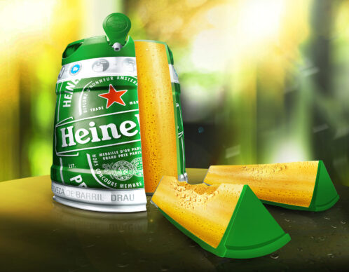 Abstract green lights